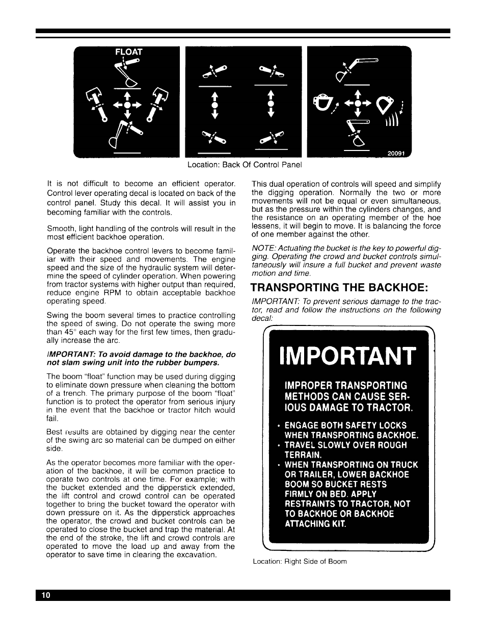 Amerequip 8600 Backhoe User Manual | Page 9 / 55