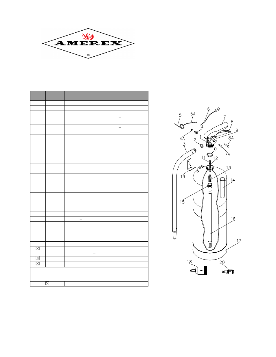 Amerex 05601 User Manual | Page 6 / 6