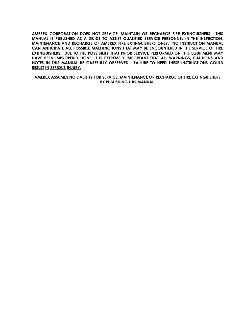 Inspecting the extinguisher, Maintenance | Amerex 05604 User Manual | Page 2 / 6