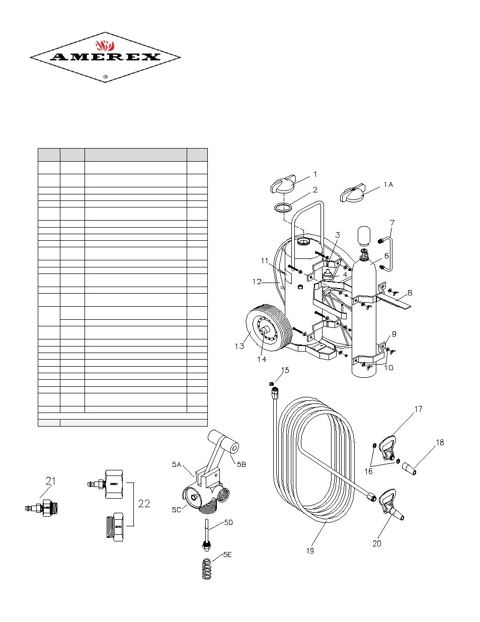 Amerex 05605 User Manual | Page 13 / 14