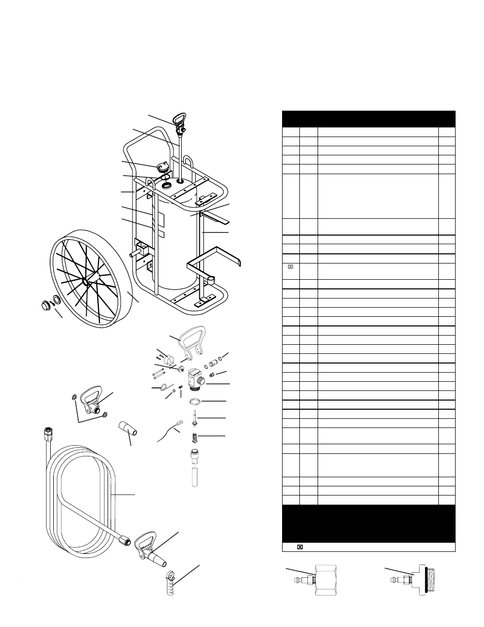 Parts list, High performance | Amerex 05617 User Manual | Page 11 / 12