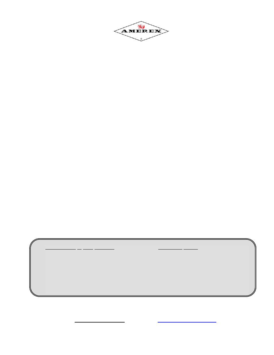 Amerex 05619 User Manual | 10 pages