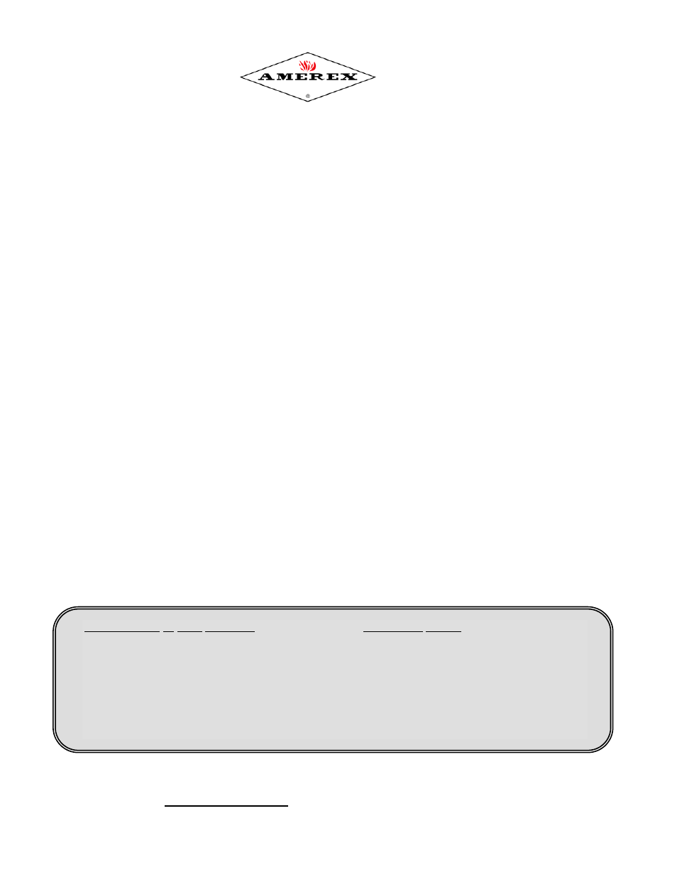 Amerex 08220 User Manual | 12 pages