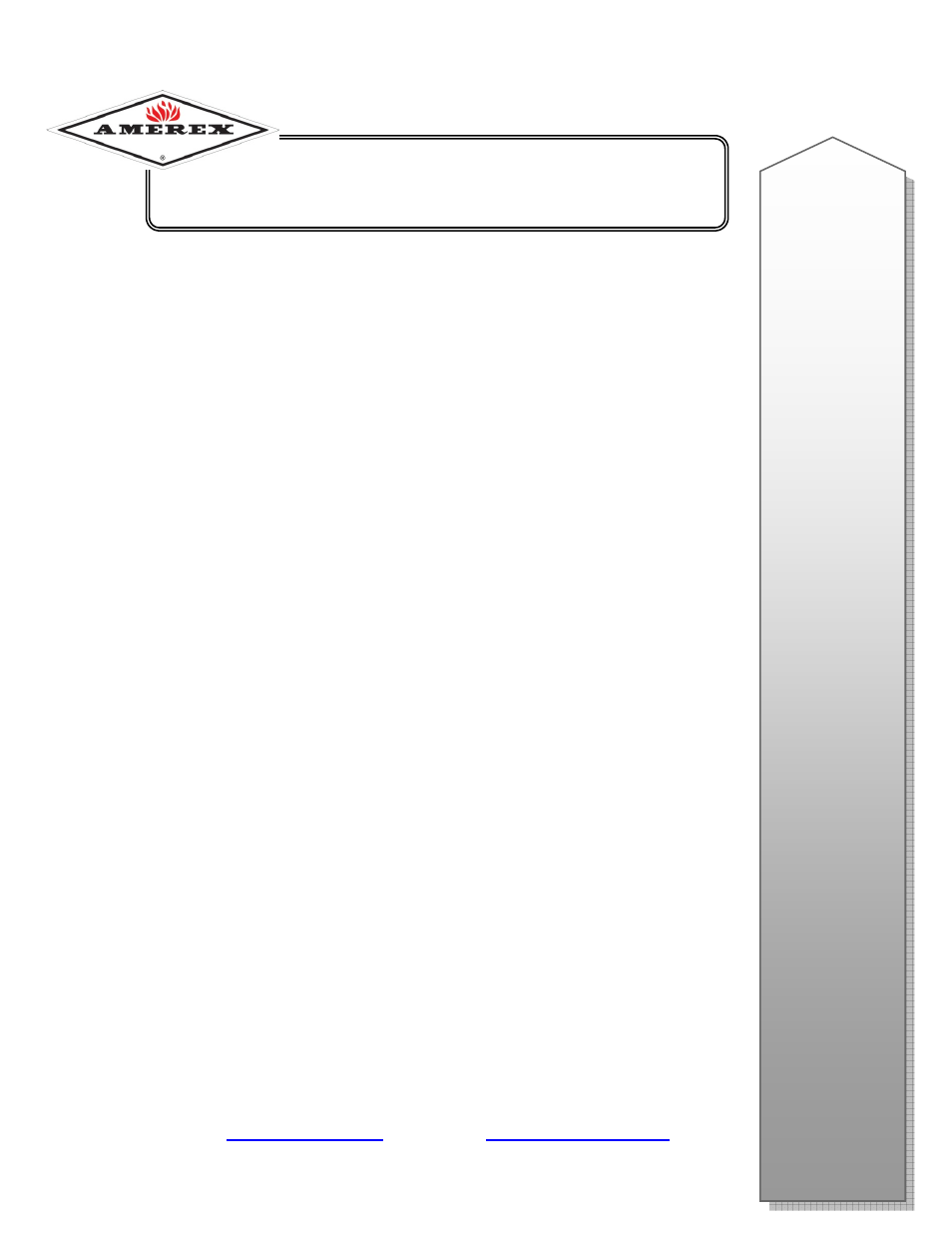 Amerex 13259 User Manual | 4 pages