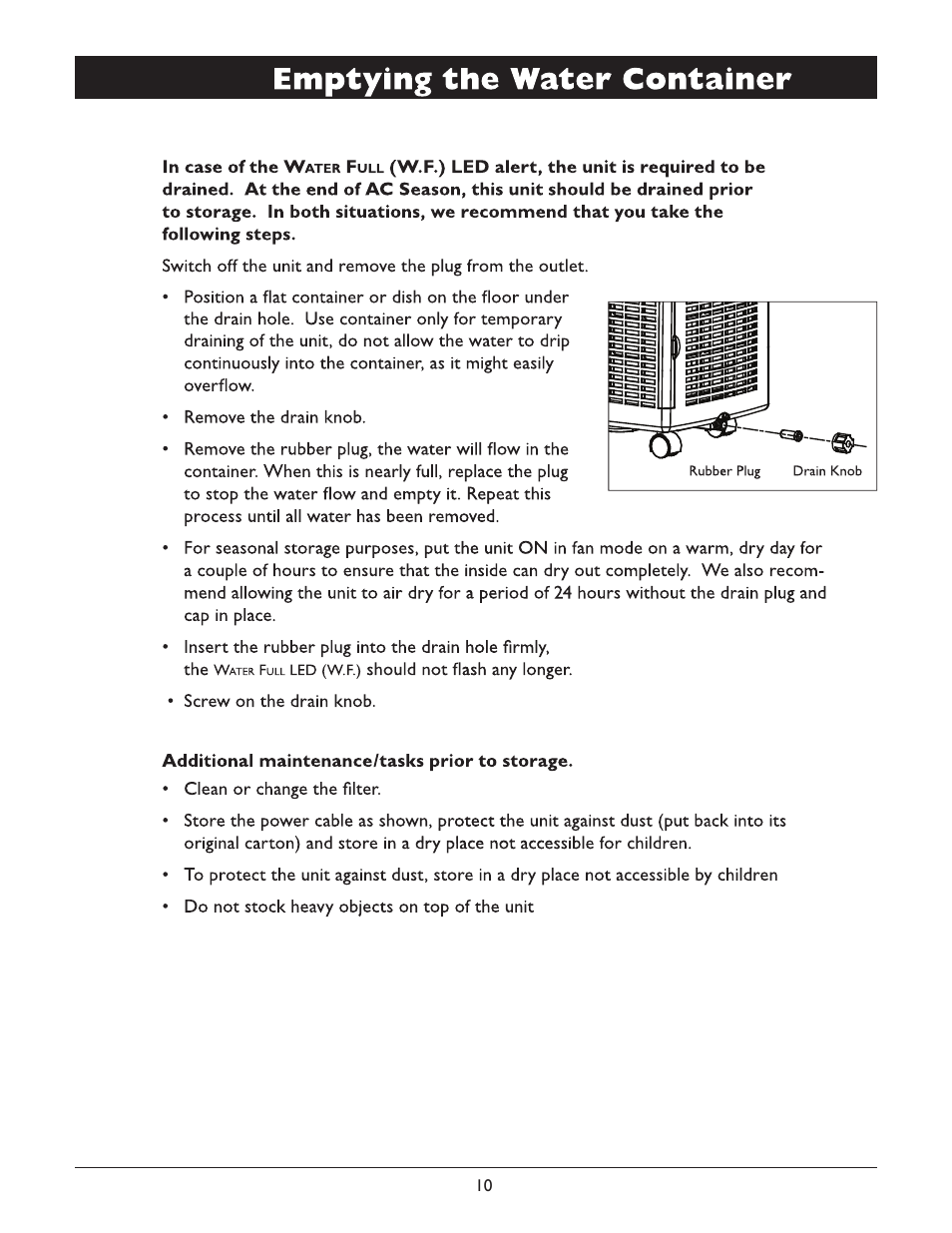 American Comfort ACW800CH User Manual | Page 12 / 15