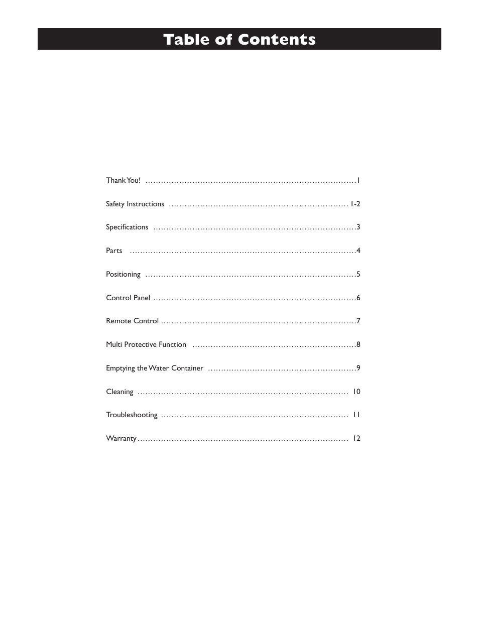 American Comfort ACW613B User Manual | Page 2 / 15