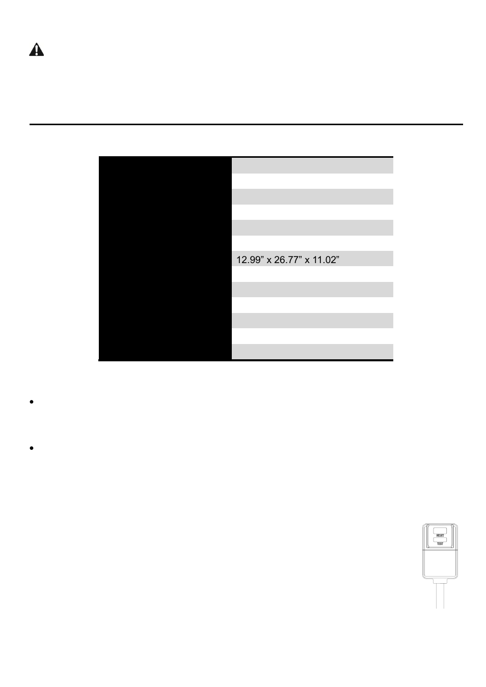 Specifications | American Comfort GMCN 100 Series User Manual | Page 4 / 12