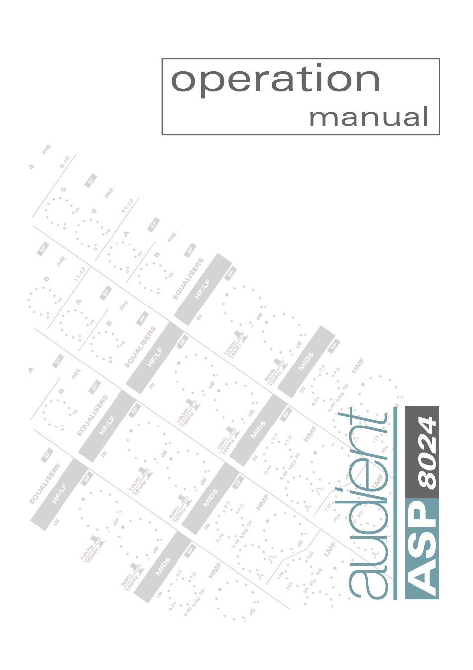 Audient ASP8024 Large Format Recording Console User Manual | 62 pages