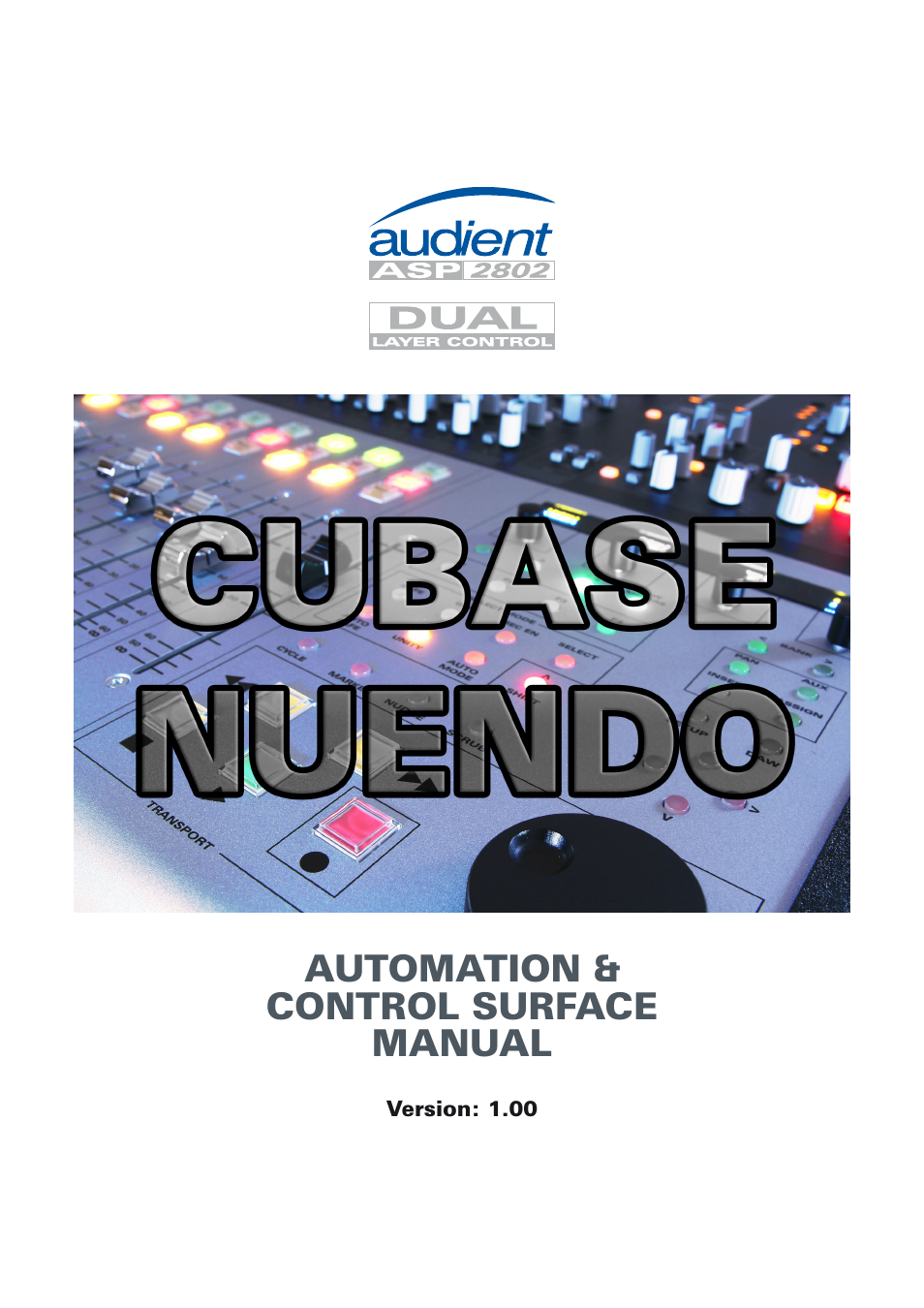 Audient ASP8024 Dual Layer Control Module User Manual | 39 pages