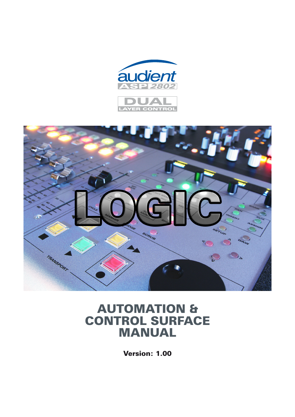Audient ASP8024 Dual Layer Control Module User Manual | 47 pages