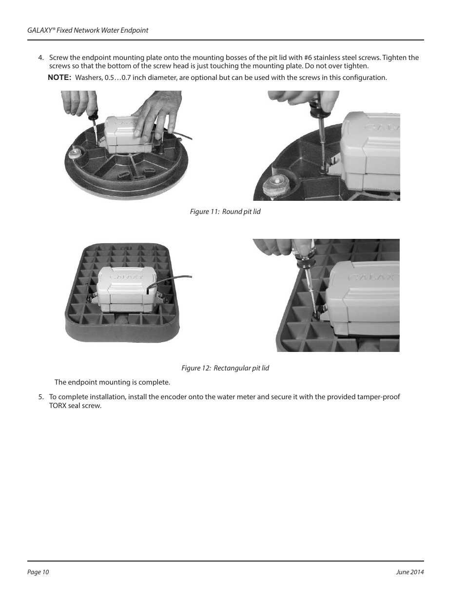 Badger Meter GALAXY User Manual | Page 10 / 16