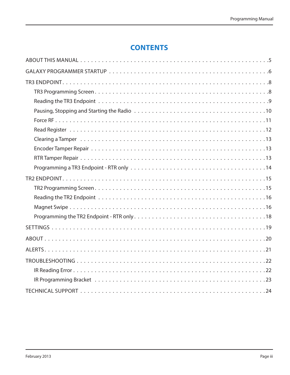 Badger Meter GALAXY User Manual | Page 3 / 28