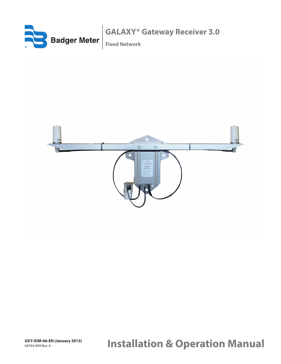 Badger Meter GALAXY User Manual | 20 pages