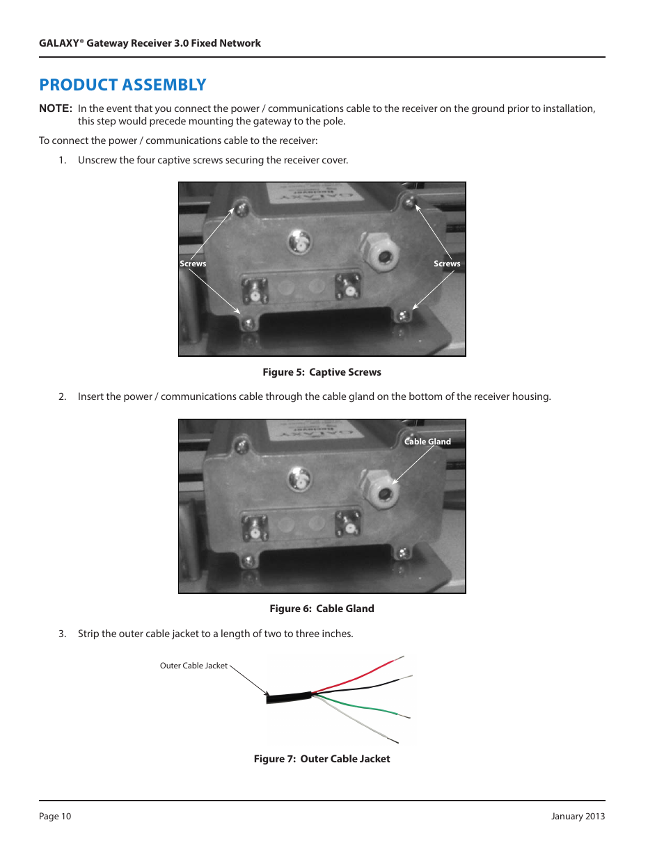 Product assembly | Badger Meter GALAXY User Manual | Page 10 / 20