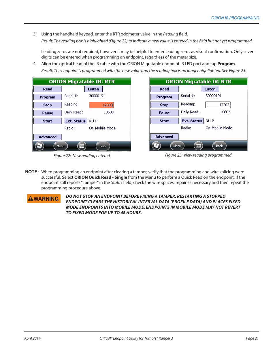 Badger Meter ORION Classic (CE) User Manual | Page 21 / 80