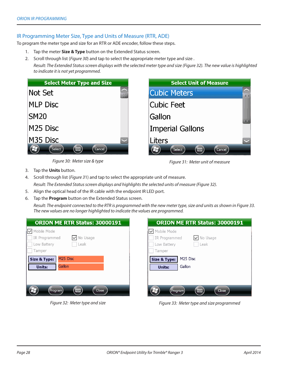 Badger Meter ORION Classic (CE) User Manual | Page 28 / 80