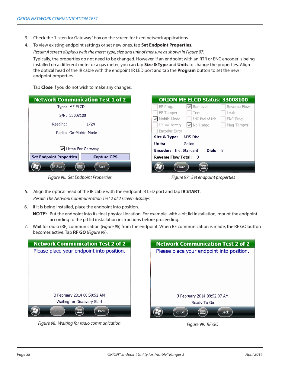 Badger Meter ORION Classic (CE) User Manual | Page 58 / 80