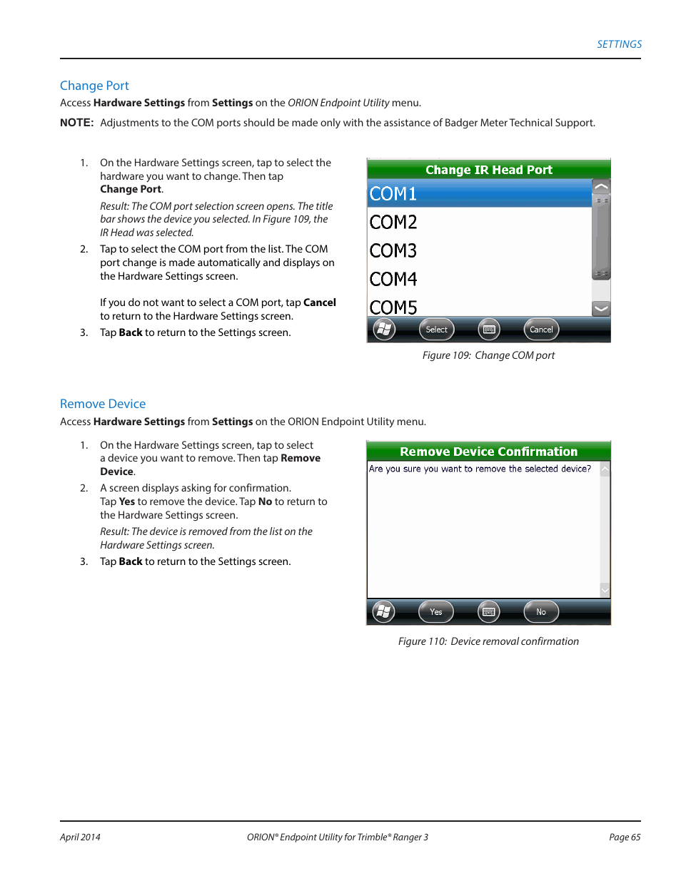Badger Meter ORION Classic (CE) User Manual | Page 65 / 80