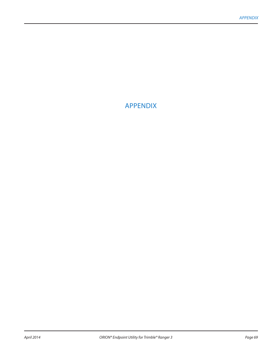 Appendix | Badger Meter ORION Classic (CE) User Manual | Page 69 / 80