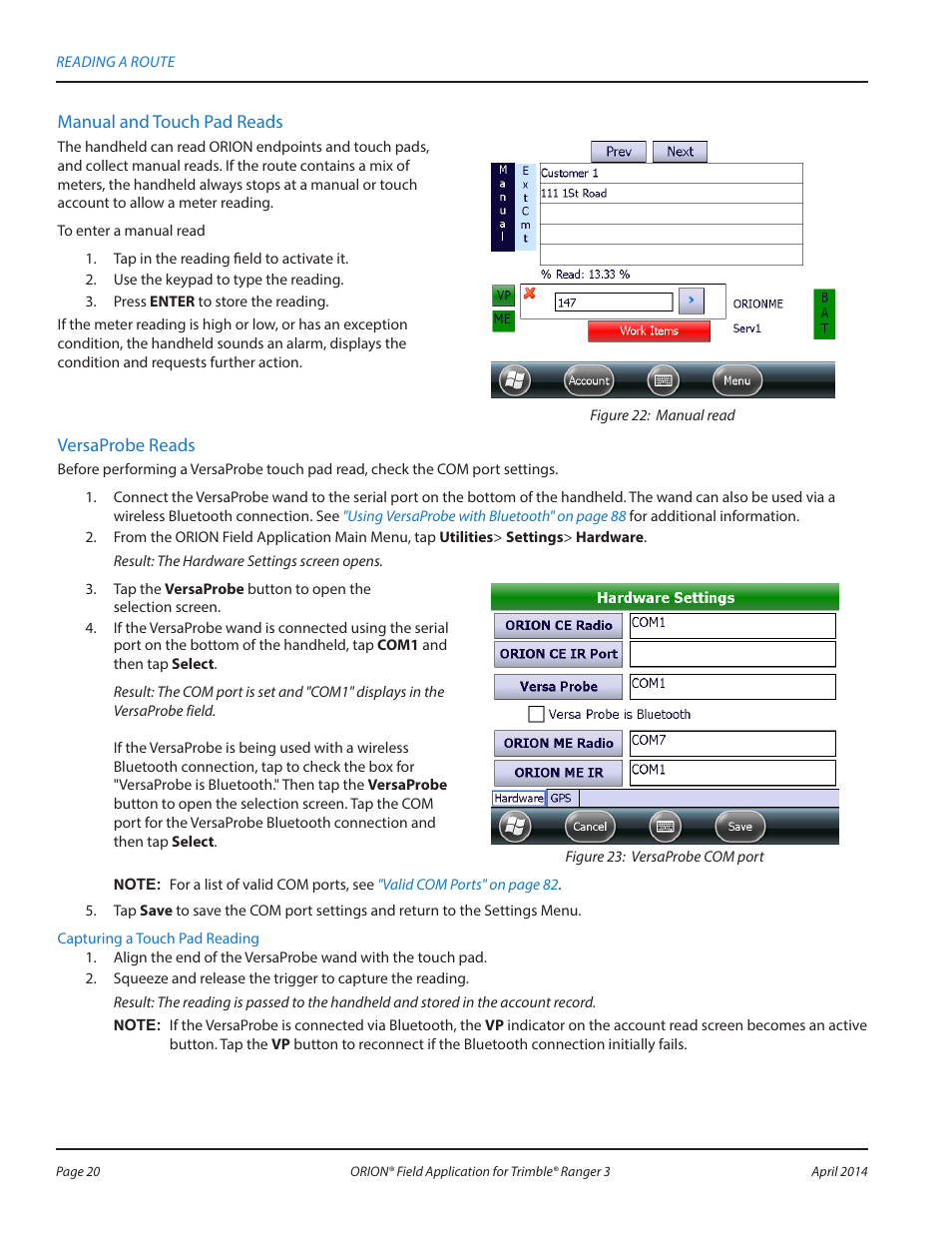 Badger Meter ORION AMR/AMI Hardware Solutions for Gas Utilities User Manual | Page 20 / 96