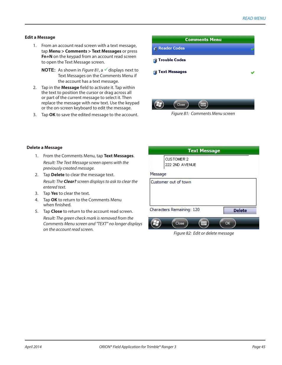 Badger Meter ORION AMR/AMI Hardware Solutions for Gas Utilities User Manual | Page 45 / 96