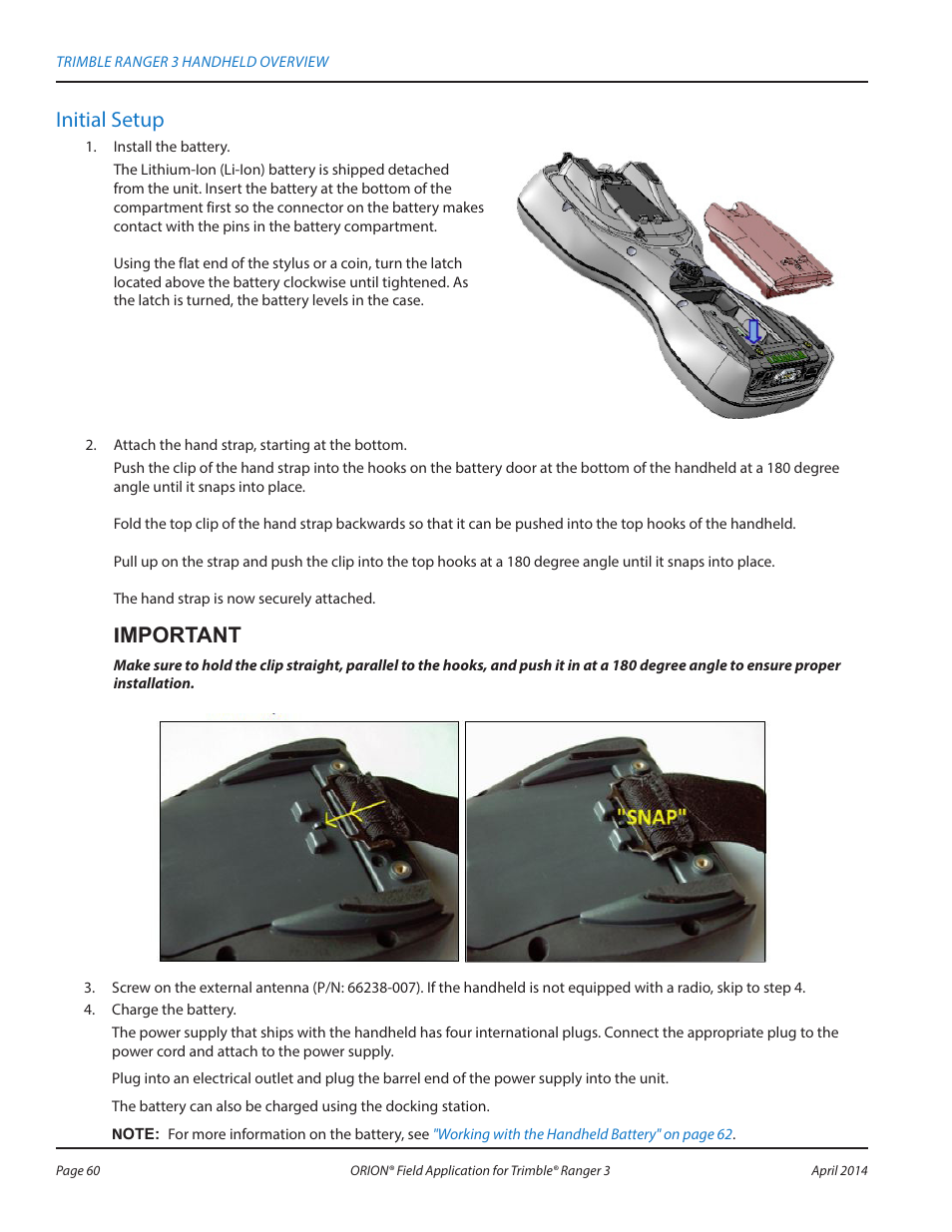 Initial setup, Imnootao i | Badger Meter ORION AMR/AMI Hardware Solutions for Gas Utilities User Manual | Page 60 / 96