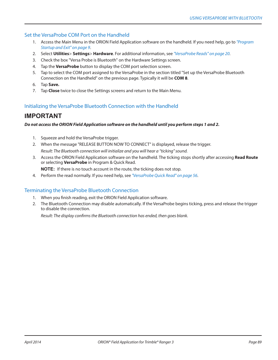 Imnootao i | Badger Meter ORION AMR/AMI Hardware Solutions for Gas Utilities User Manual | Page 89 / 96