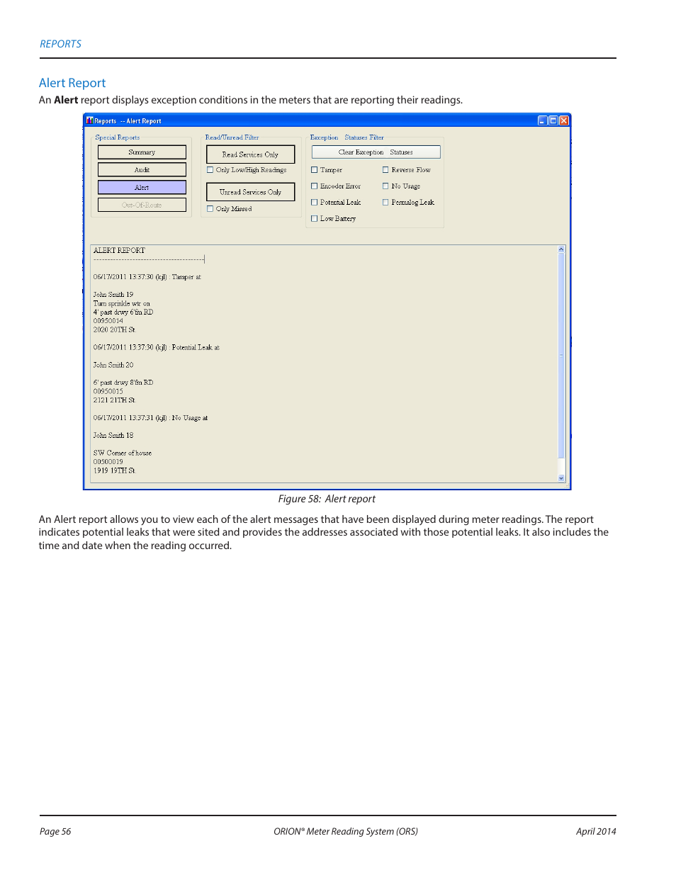 Badger Meter ORION AMR/AMI Hardware Solutions for Gas Utilities User Manual | Page 56 / 72
