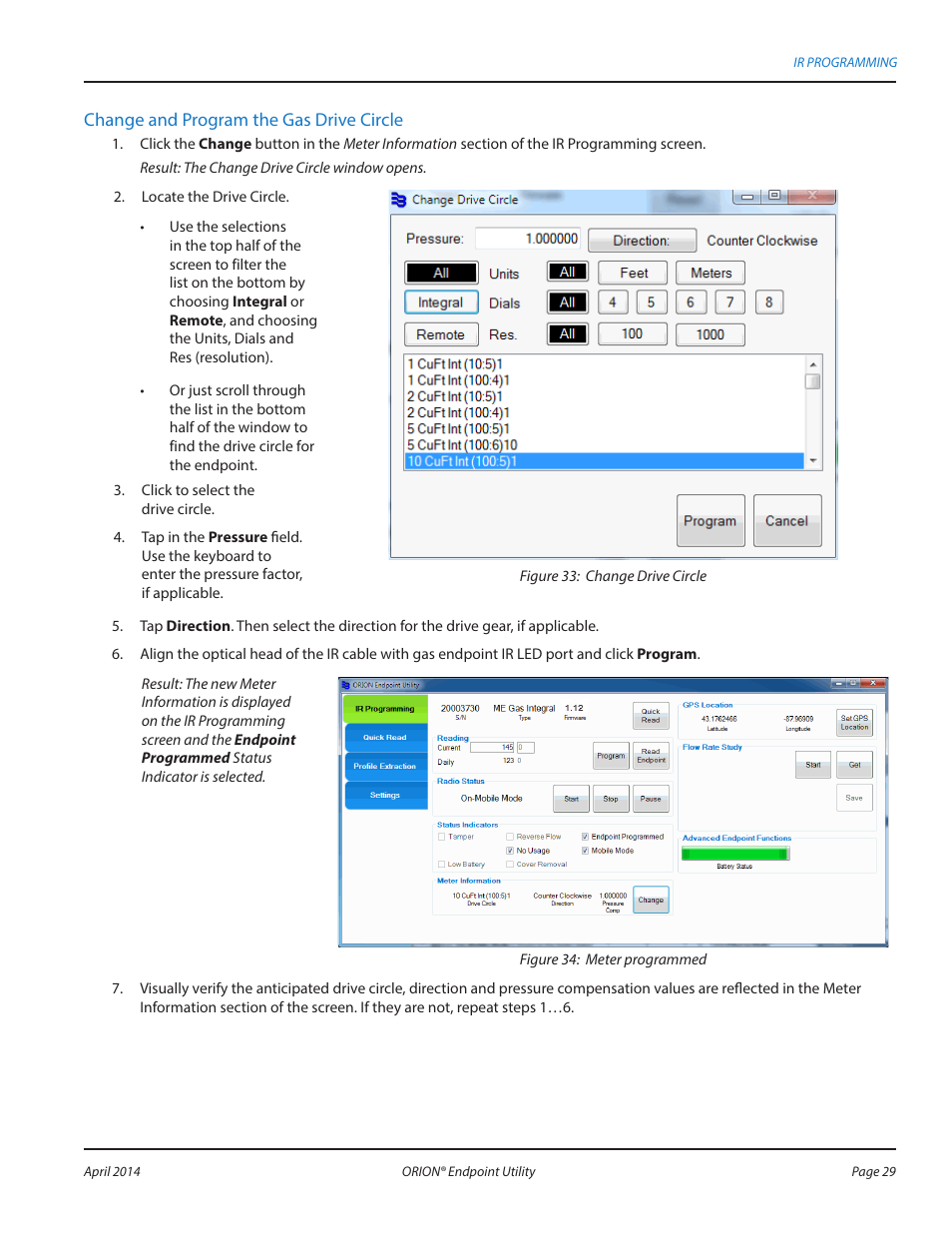 Badger Meter ORION AMR/AMI Hardware Solutions for Gas Utilities User Manual | Page 29 / 60