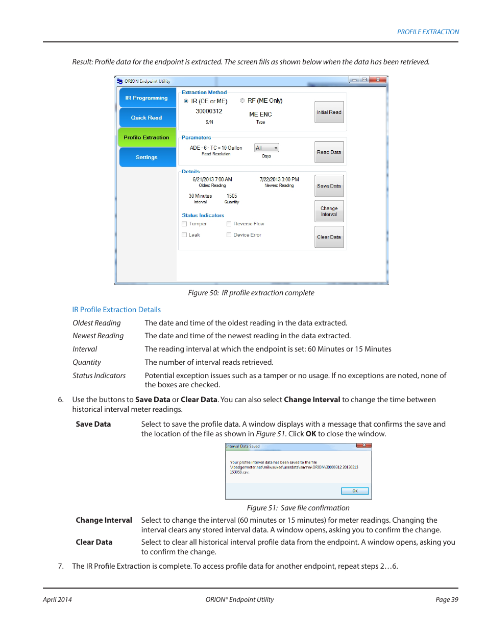 Badger Meter ORION AMR/AMI Hardware Solutions for Gas Utilities User Manual | Page 39 / 60