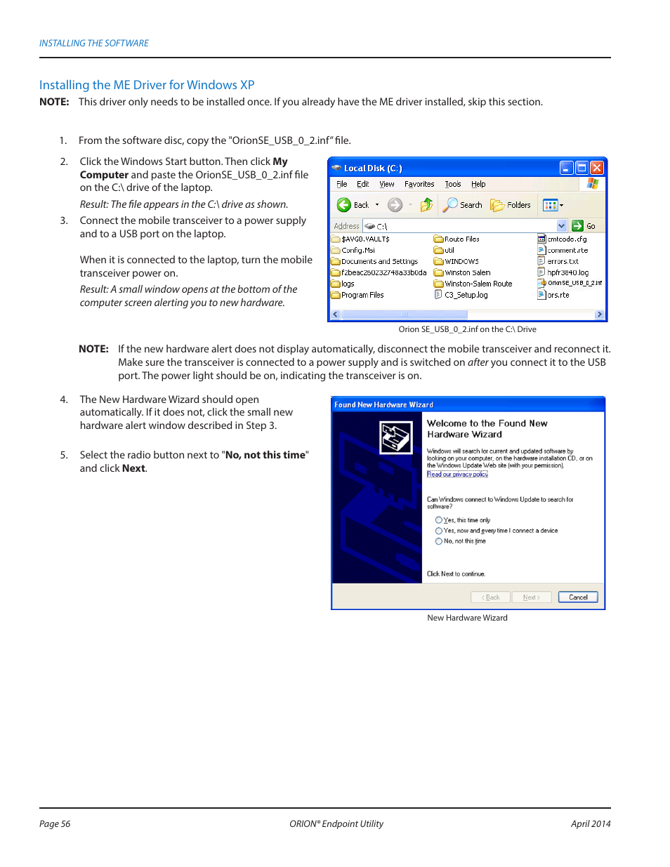 Badger Meter ORION AMR/AMI Hardware Solutions for Gas Utilities User Manual | Page 56 / 60