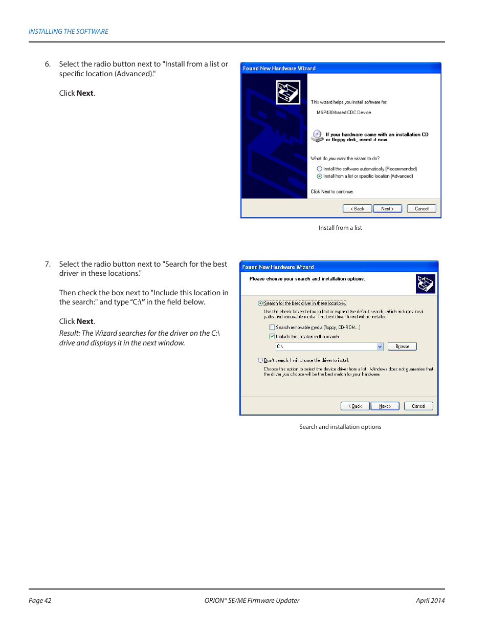 Badger Meter ORION AMR/AMI Hardware Solutions for Gas Utilities User Manual | Page 42 / 48