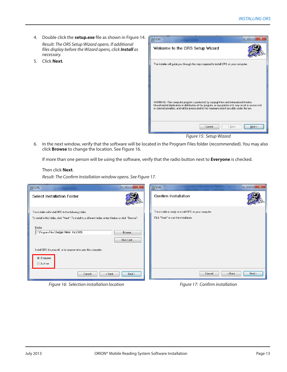 Badger Meter ORION AMR/AMI Hardware Solutions for Gas Utilities User Manual | Page 13 / 32