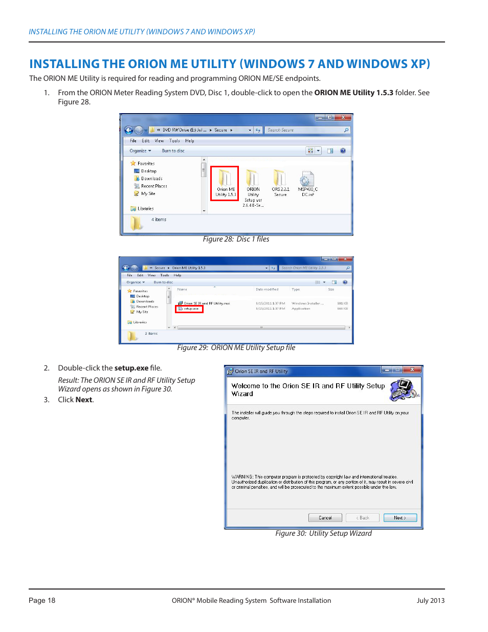 Installing the orion me | Badger Meter ORION AMR/AMI Hardware Solutions for Gas Utilities User Manual | Page 18 / 32