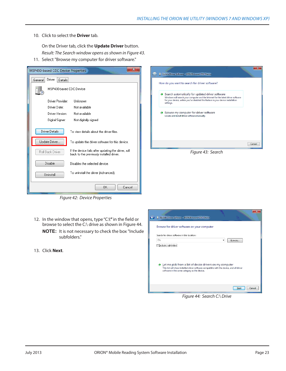 Badger Meter ORION AMR/AMI Hardware Solutions for Gas Utilities User Manual | Page 23 / 32