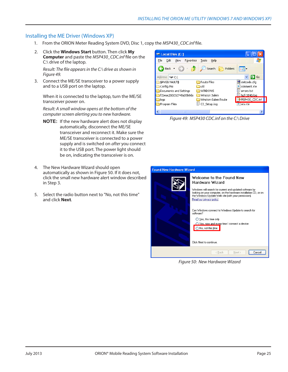 Badger Meter ORION AMR/AMI Hardware Solutions for Gas Utilities User Manual | Page 25 / 32