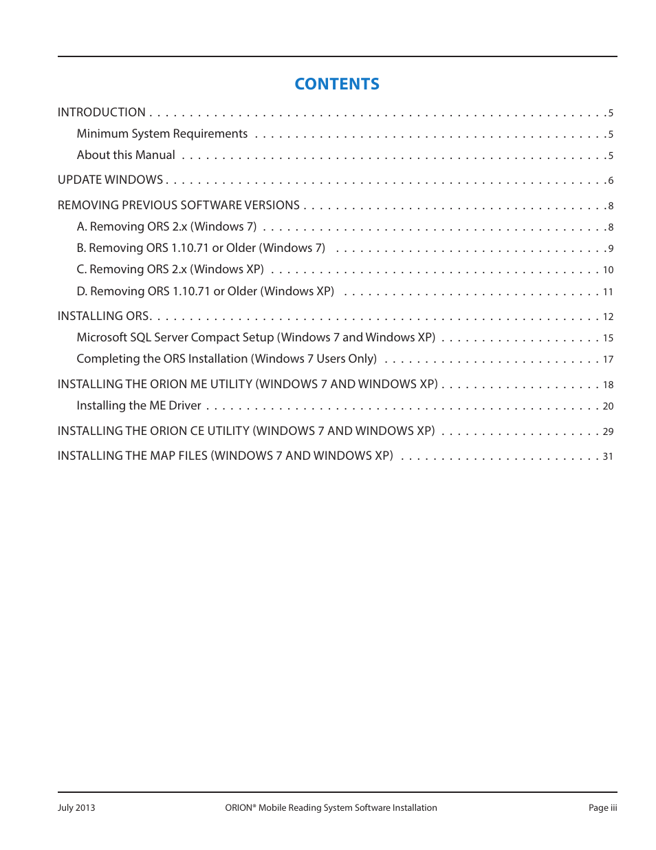 Badger Meter ORION AMR/AMI Hardware Solutions for Gas Utilities User Manual | Page 3 / 32
