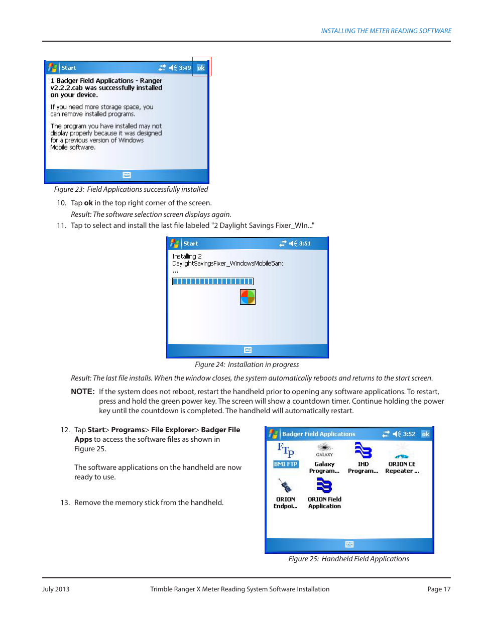 Badger Meter ORION AMR/AMI Hardware Solutions for Gas Utilities User Manual | Page 17 / 20