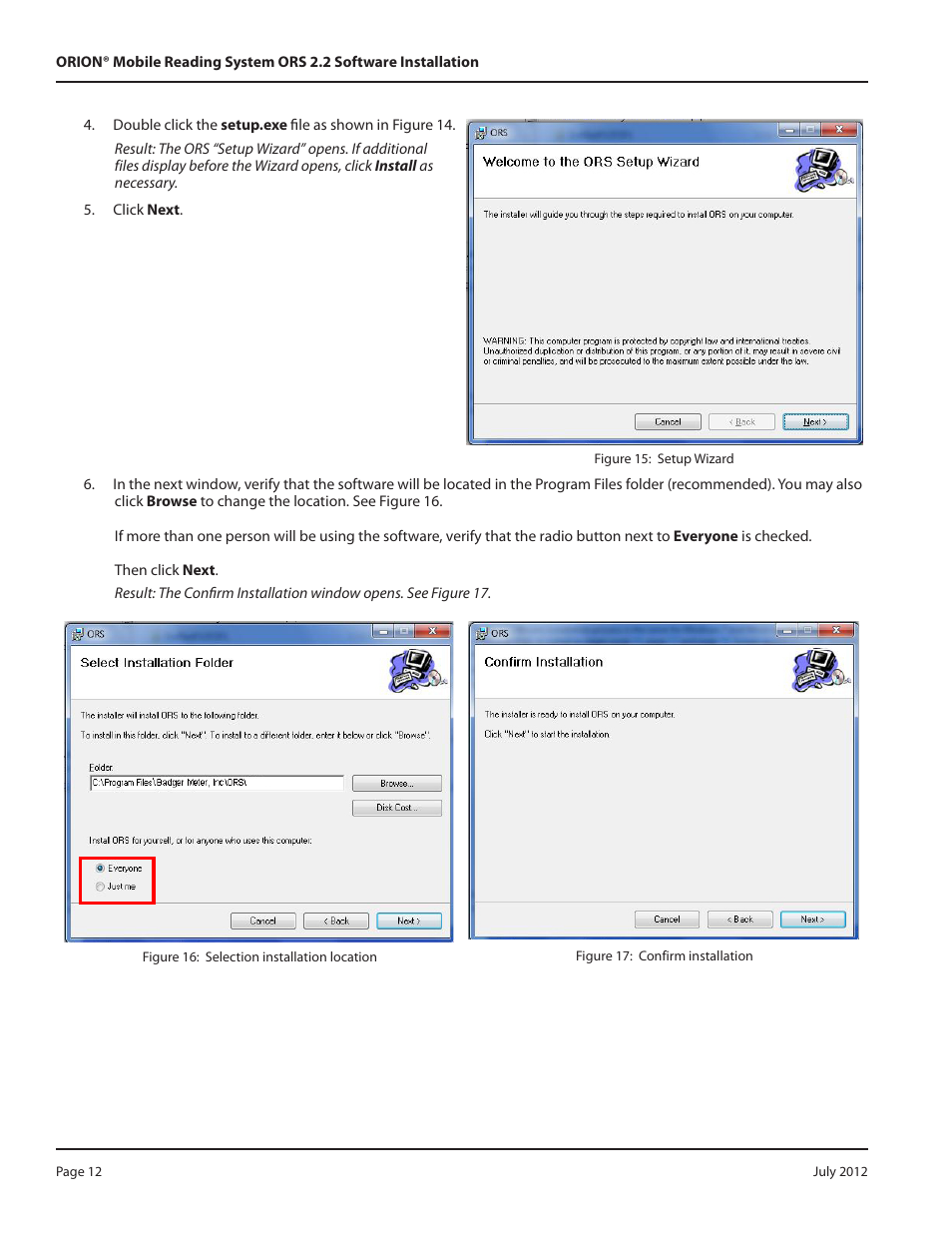 Badger Meter ORION Classic (CE) User Manual | Page 12 / 32