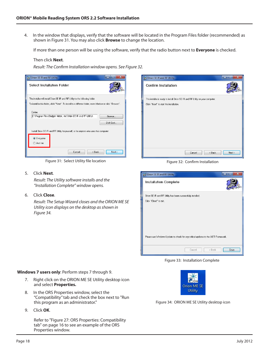 Badger Meter ORION Classic (CE) User Manual | Page 18 / 32