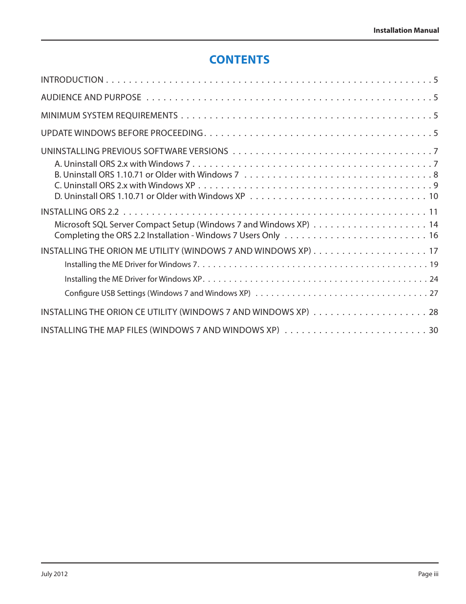 Badger Meter ORION Classic (CE) User Manual | Page 3 / 32