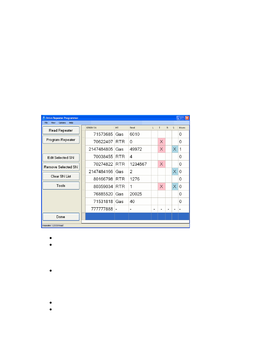 The transmitter information on the read screen | Badger Meter ORION Classic (CE) User Manual | Page 12 / 20