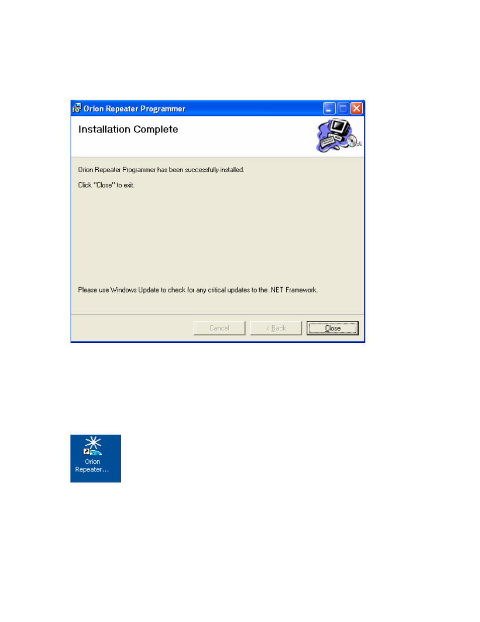 Startup | Badger Meter ORION Classic (CE) User Manual | Page 7 / 20