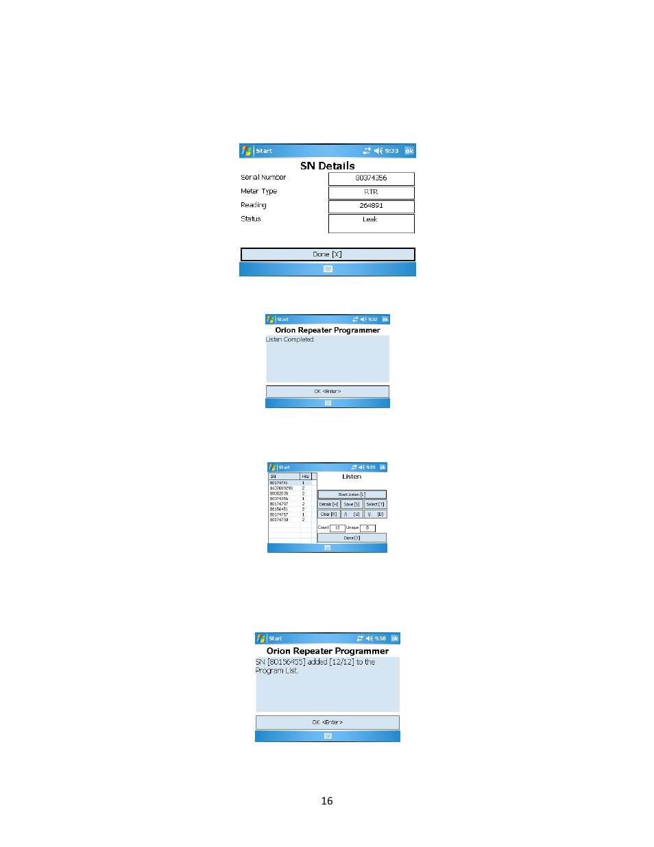 Badger Meter ORION AMR/AMI Hardware Solutions for Gas Utilities User Manual | Page 17 / 28