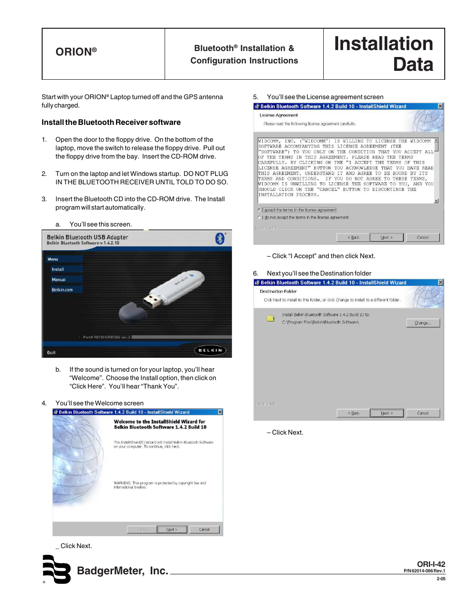 Badger Meter ORION AMR/AMI Hardware Solutions for Gas Utilities User Manual | 8 pages