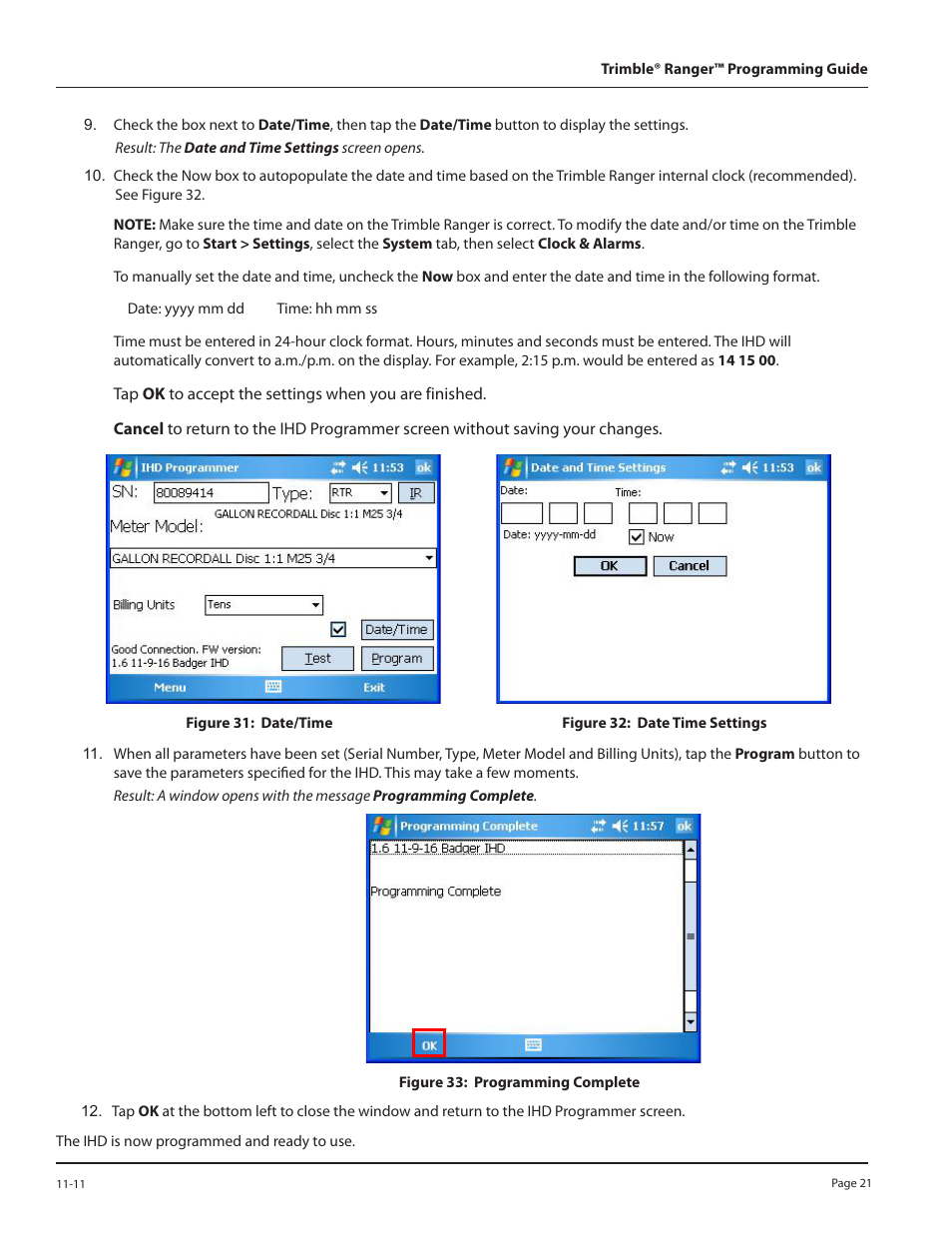 Badger Meter ORION Classic (CE) User Manual | Page 21 / 28