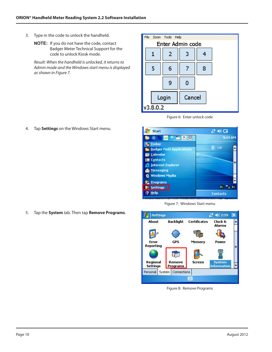 Badger Meter ORION Classic (CE) User Manual | Page 10 / 20