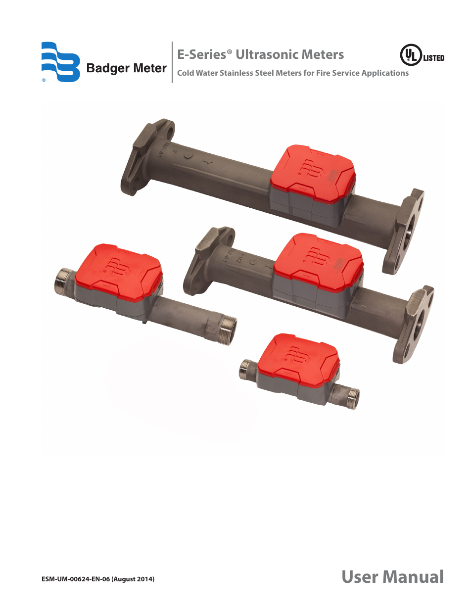Badger Meter E-Series Ultrasonic Meters User Manual | 12 pages