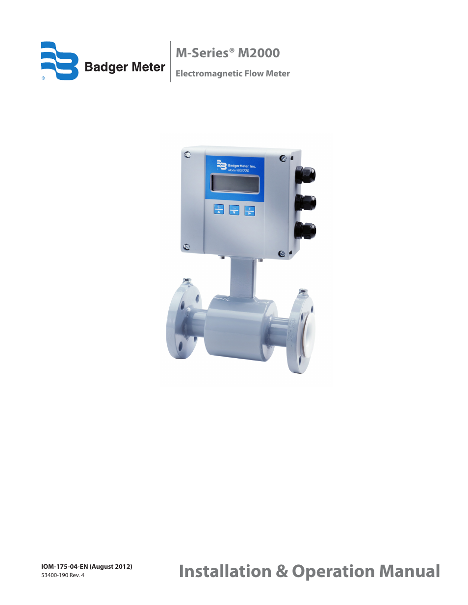 Badger Meter M-Series M2000 User Manual | 60 pages