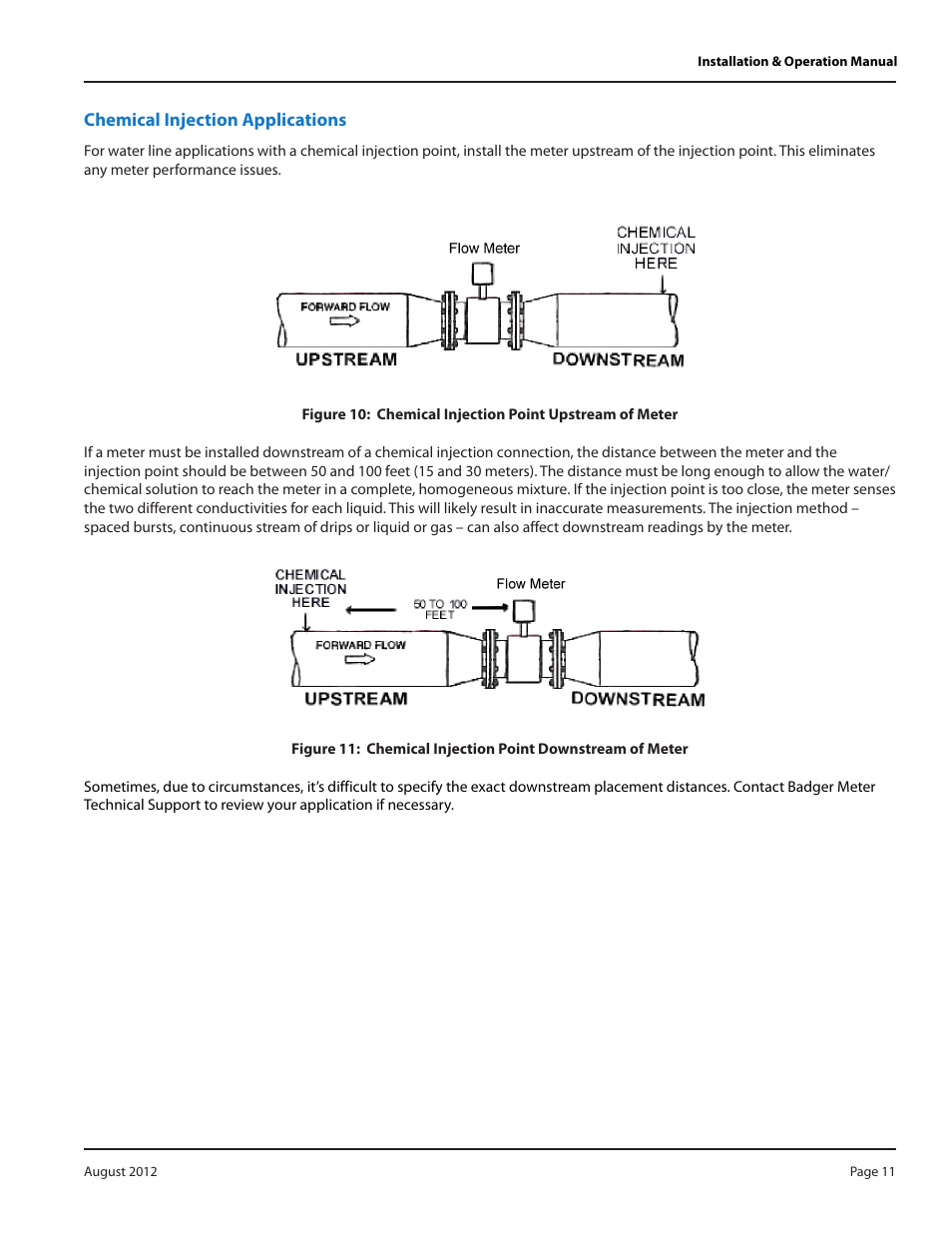 Chemical injection applications | Badger Meter M-Series M2000 User Manual | Page 11 / 60